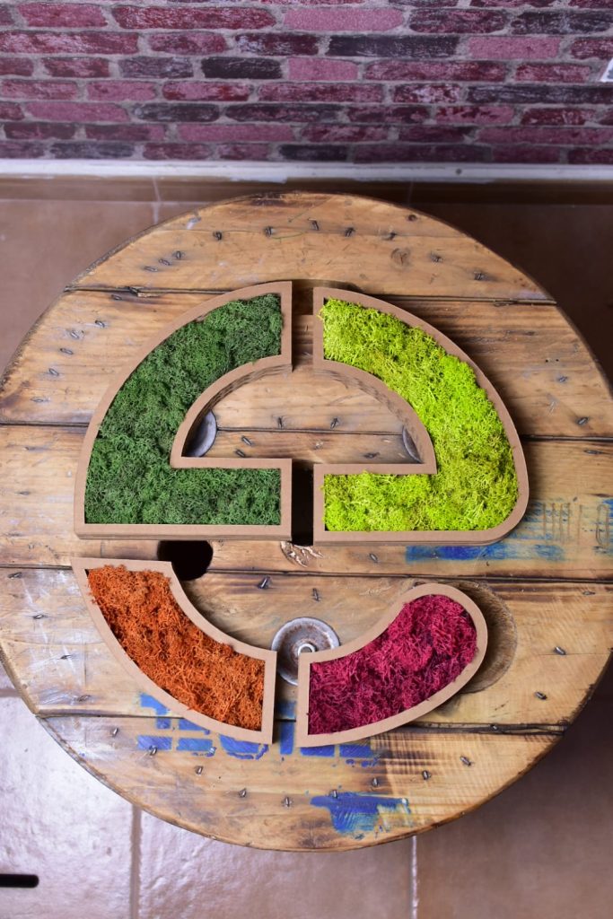 Letra e decoración con flores